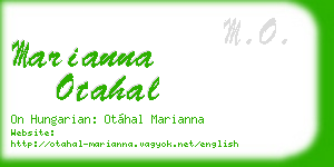 marianna otahal business card